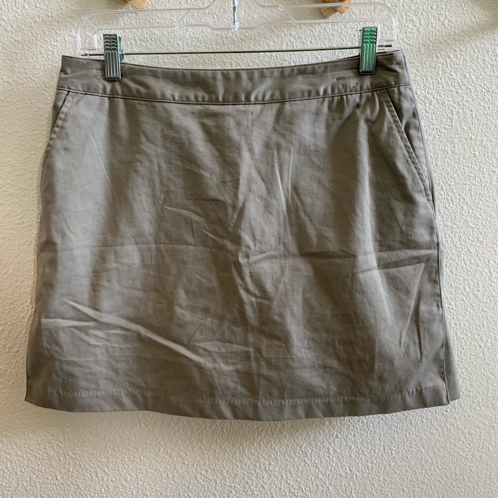 ADIDAS WOMENS STRETCH SKIRT SKORT SIZE 6 dark tan